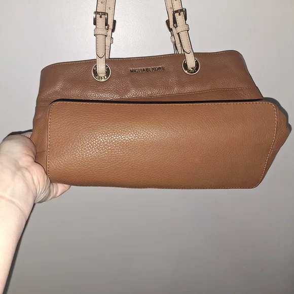 Michael Kors Brown Leather Tote Bag - Picture 3 of 6